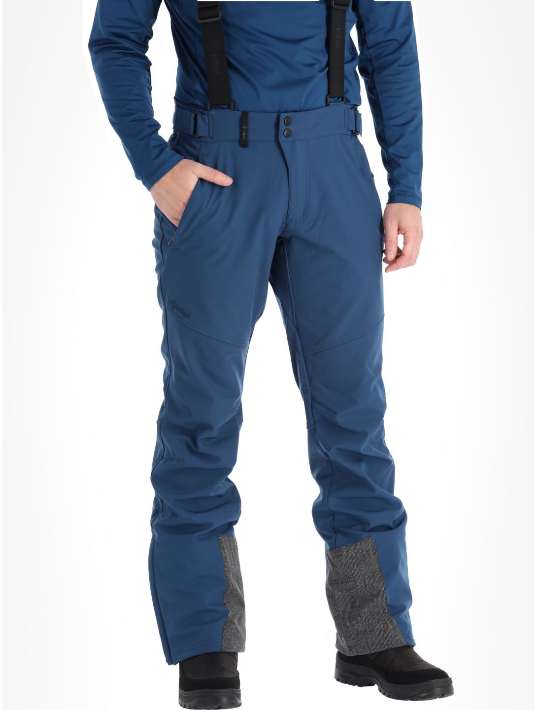 Kilpi, Rhea-m softshell ski pants plus size men Dark Blue blue 