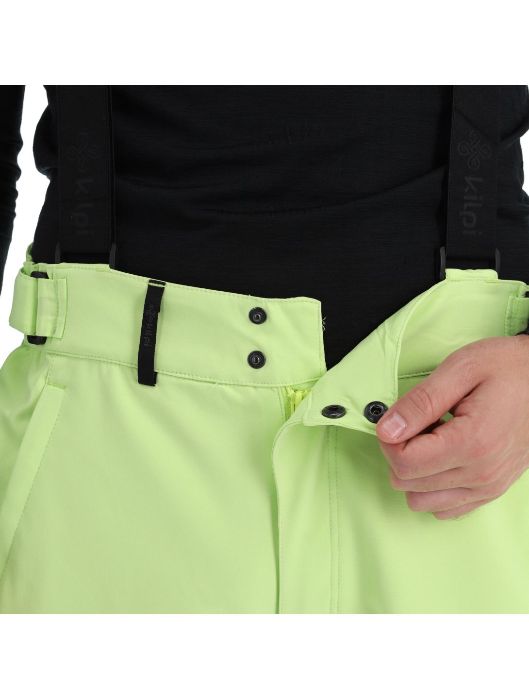 Kilpi, Rhea-M softshell ski pants men lime green 