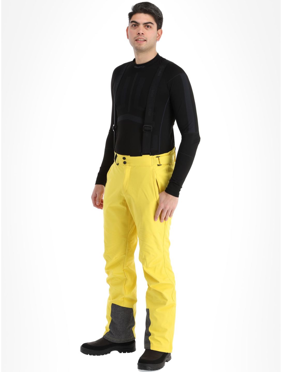 Kilpi, Rhea-M softshell ski pants men Yellow yellow 