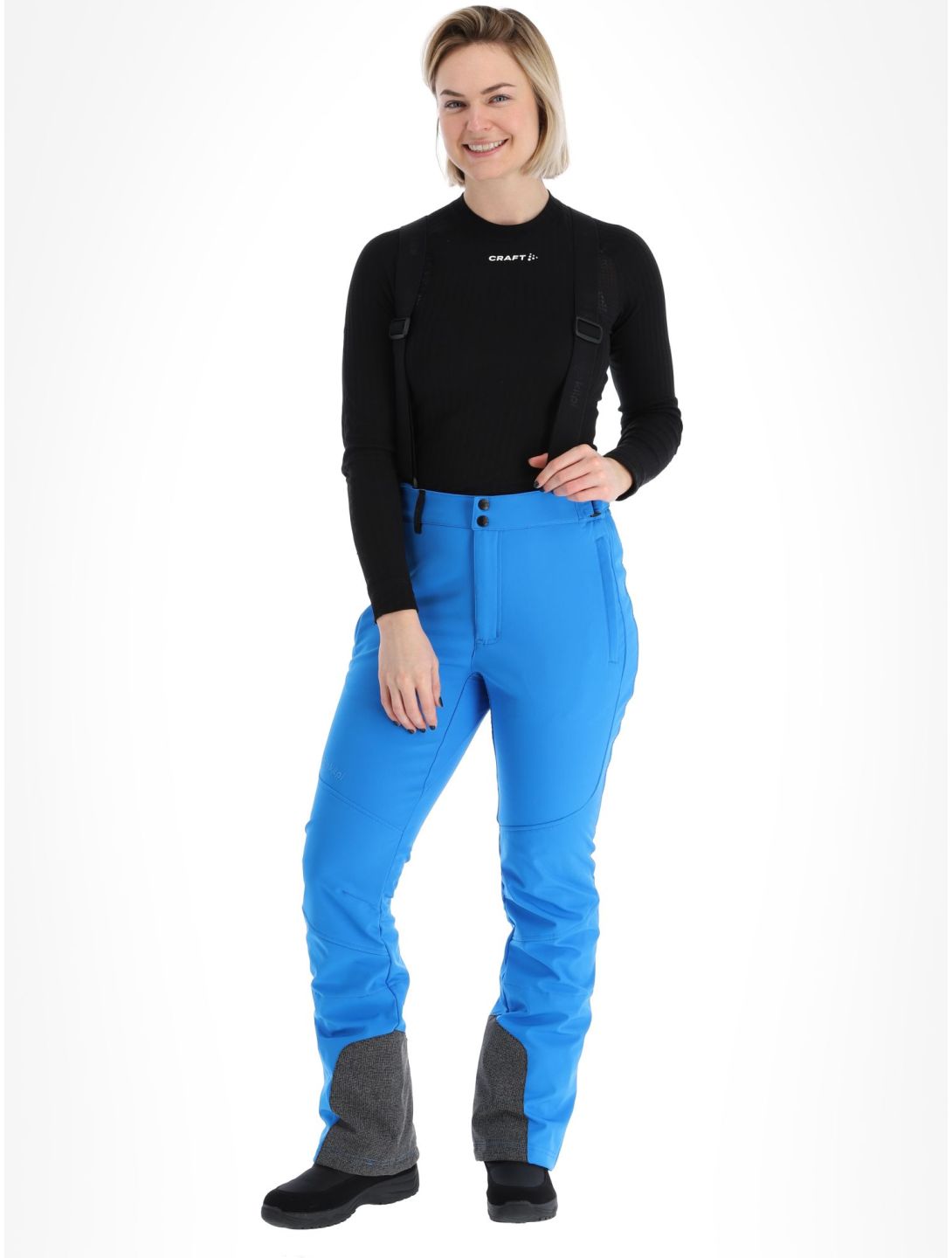 Kilpi, Rhea-W softshell ski pants women Blue blue 