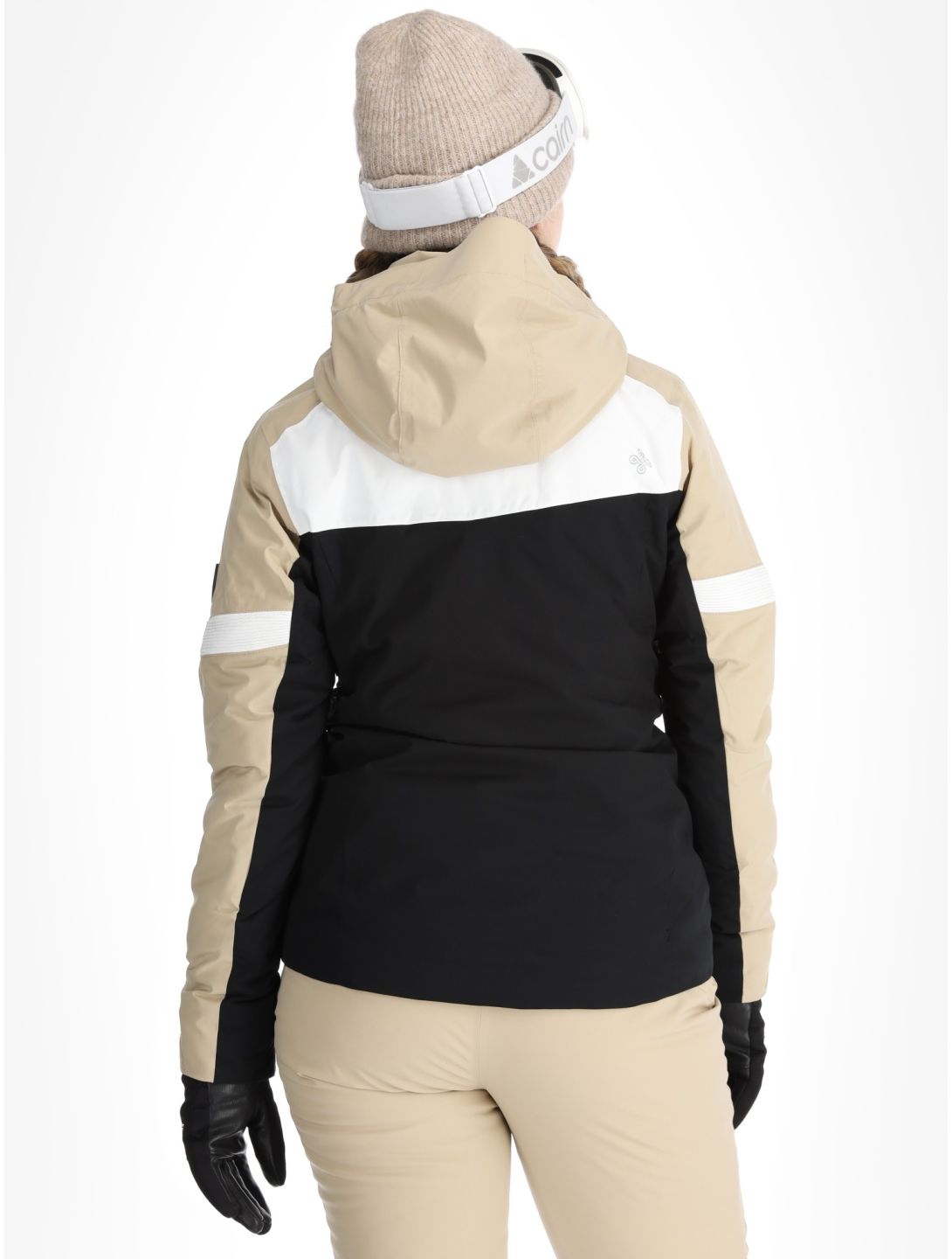 Kilpi, Valera ski jacket women Beige beige, black, white 