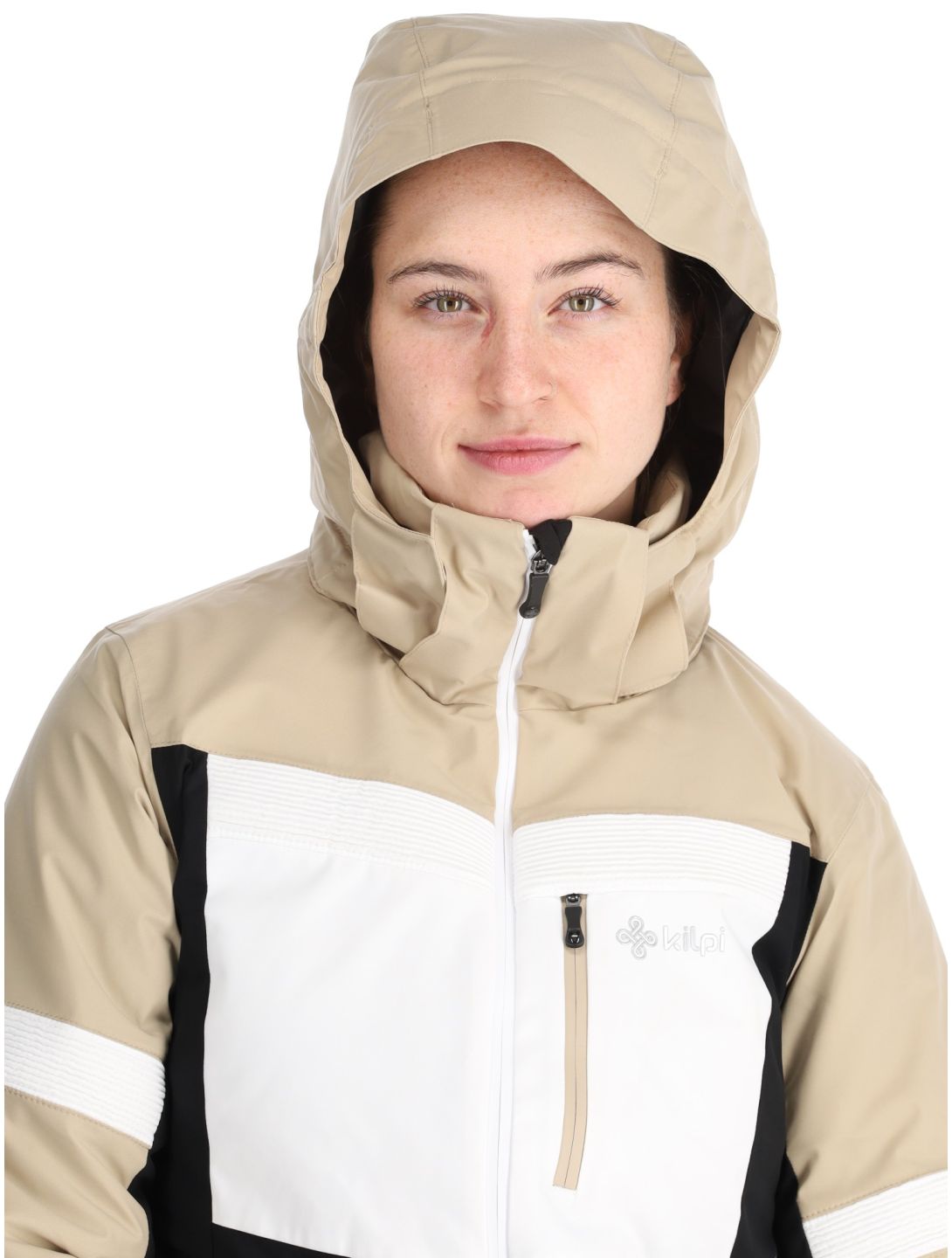 Kilpi, Valera ski jacket women Beige beige, black, white 