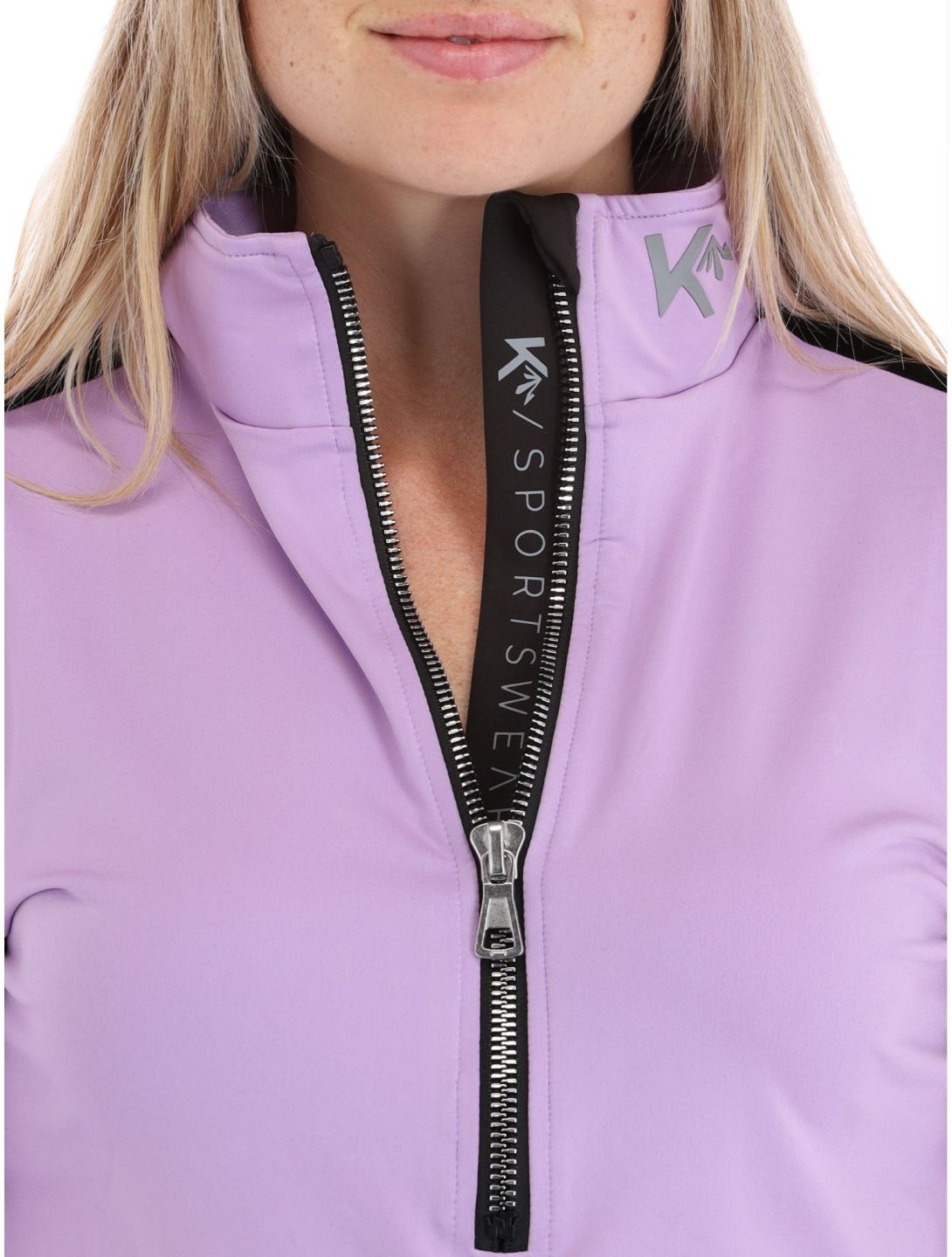 Kou Sportswear, Basic Flock pullover women Lila purple 