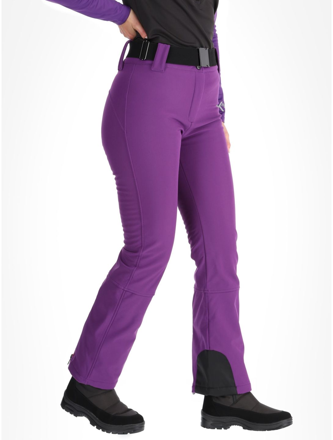 Kou Sportswear, Frost Flare Pants softshell ski pants women Purple purple 