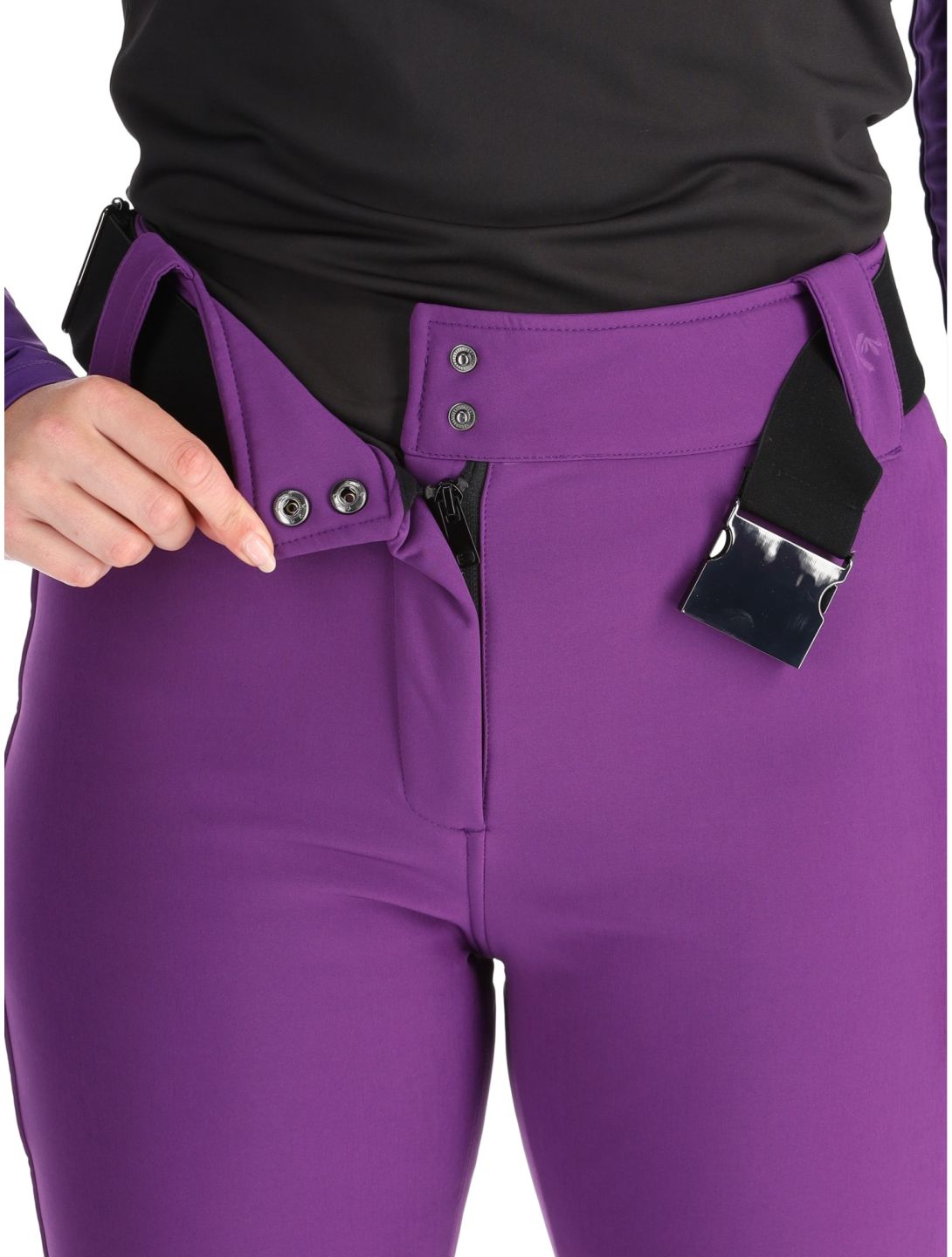 Kou Sportswear, Frost Flare Pants softshell ski pants women Purple purple 