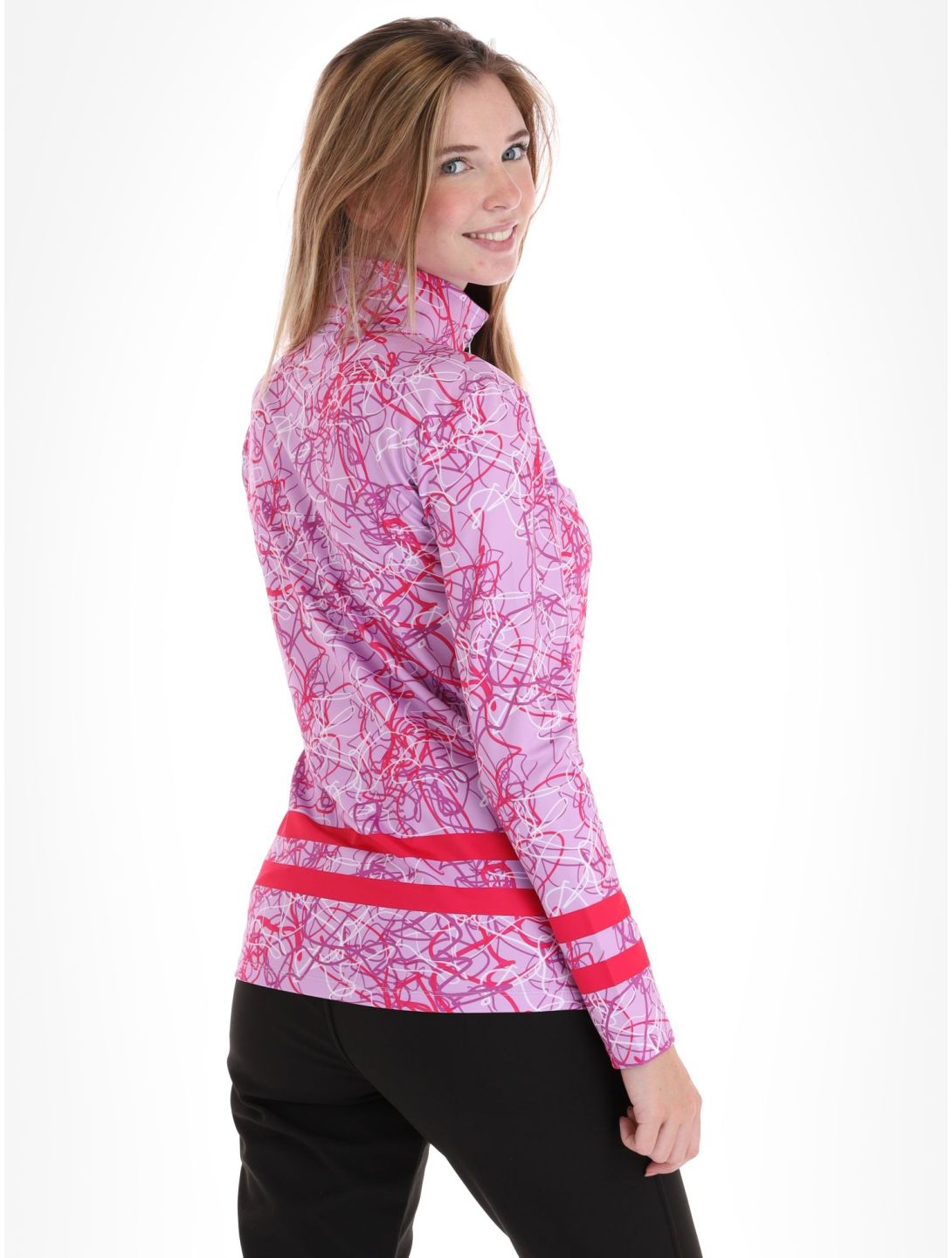 Kou Sportswear, Geolines pullover women Purple-Pink pink, purple 