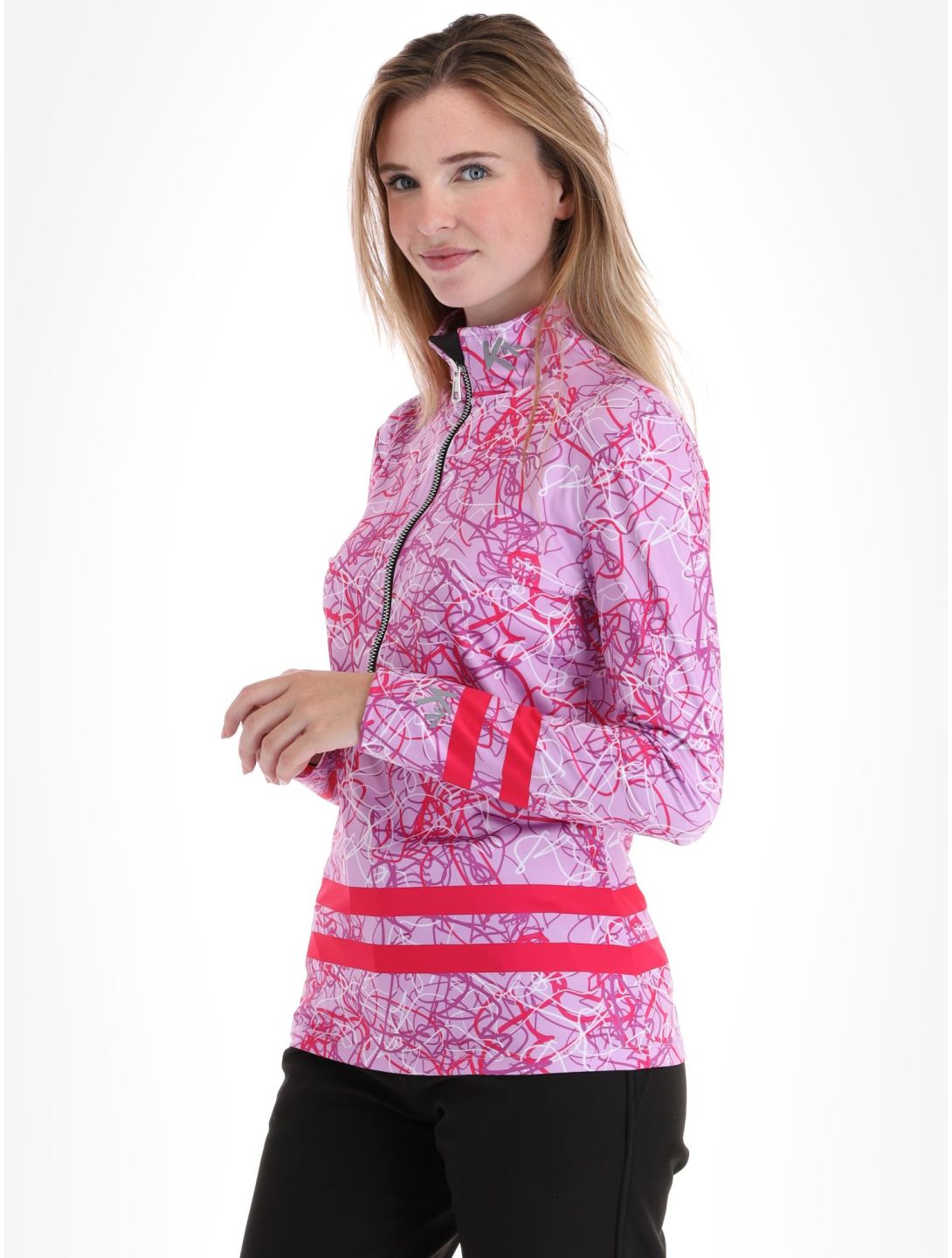 Kou Sportswear, Geolines pullover women Purple-Pink pink, purple 