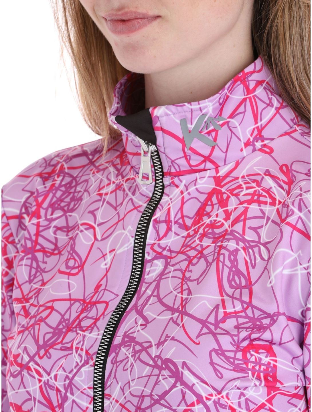 Kou Sportswear, Geolines pullover women Purple-Pink pink, purple 