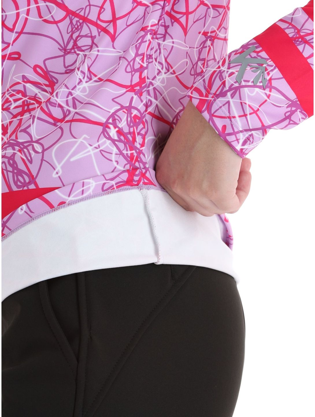 Kou Sportswear, Geolines pullover women Purple-Pink pink, purple 