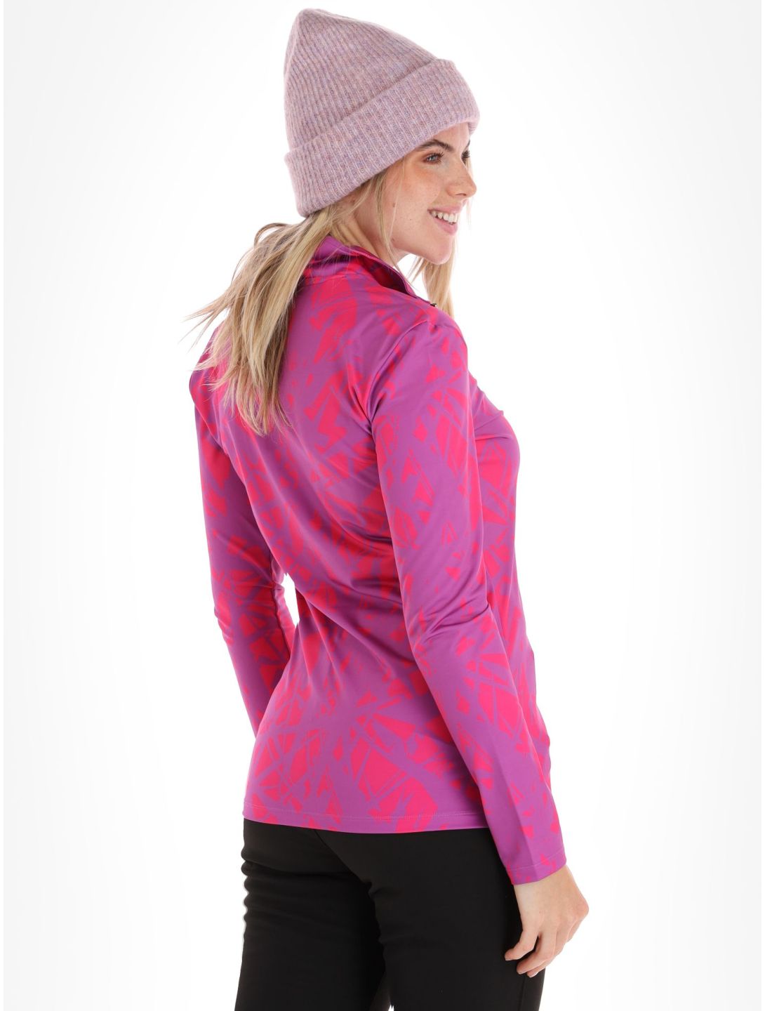 Kou Sportswear, Graphic pullover women Pink-Purple pink, purple 