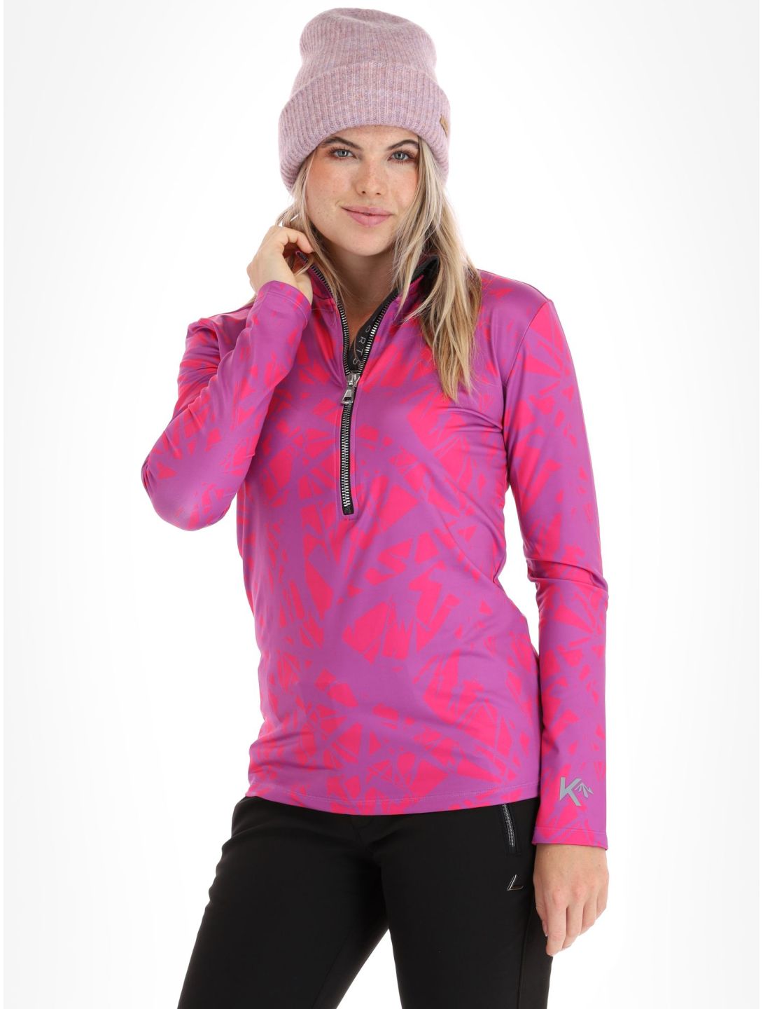 Kou Sportswear, Graphic pullover women Pink-Purple pink, purple 