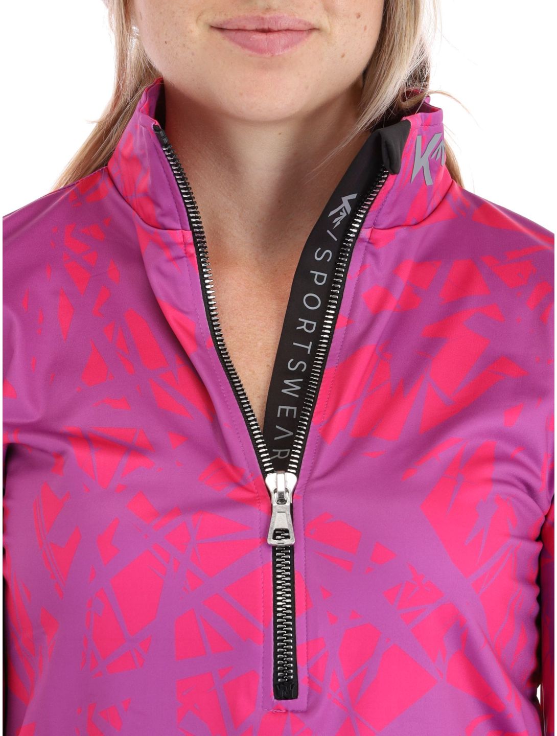 Kou Sportswear, Graphic pullover women Pink-Purple pink, purple 