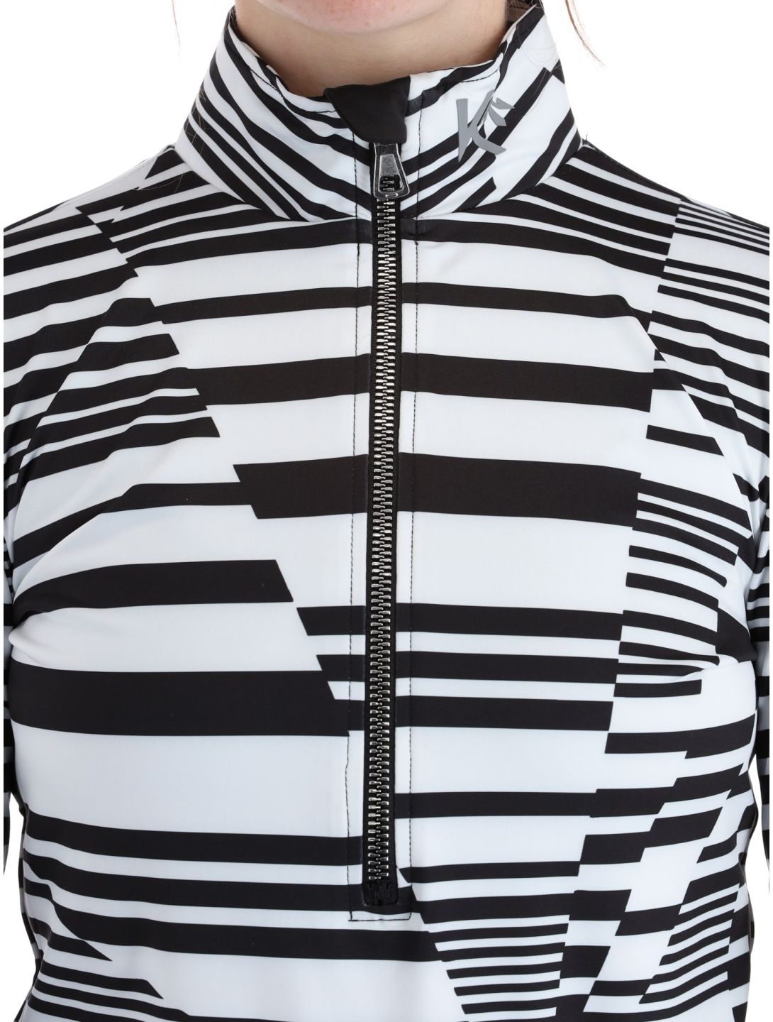 Kou Sportswear, Stripes pullover women Black-White black, white 