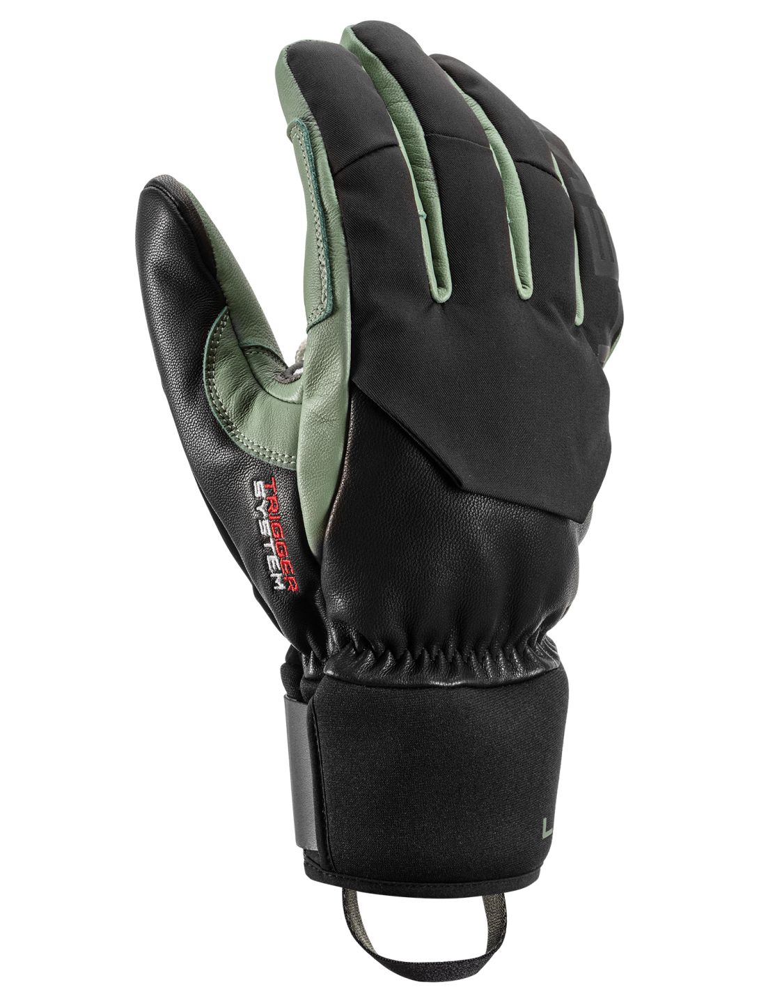 Leki, Hevon 3D ski gloves men Black / Dusty Green black, green 