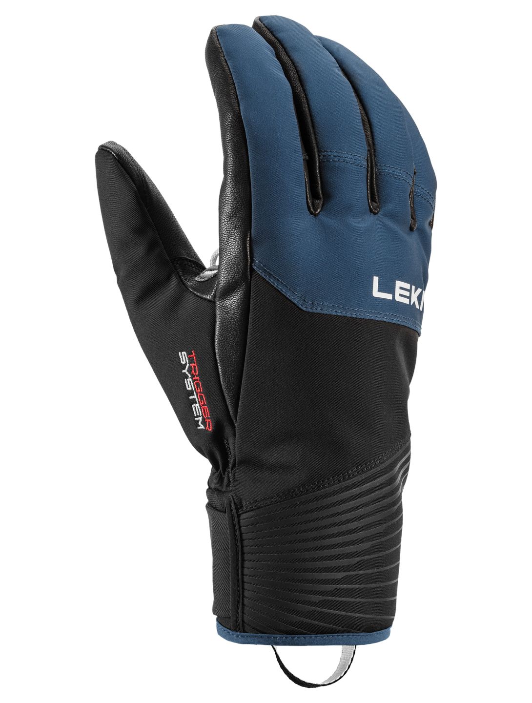 Leki, Sparrow 3D ski gloves men Black / Marine black, blue 