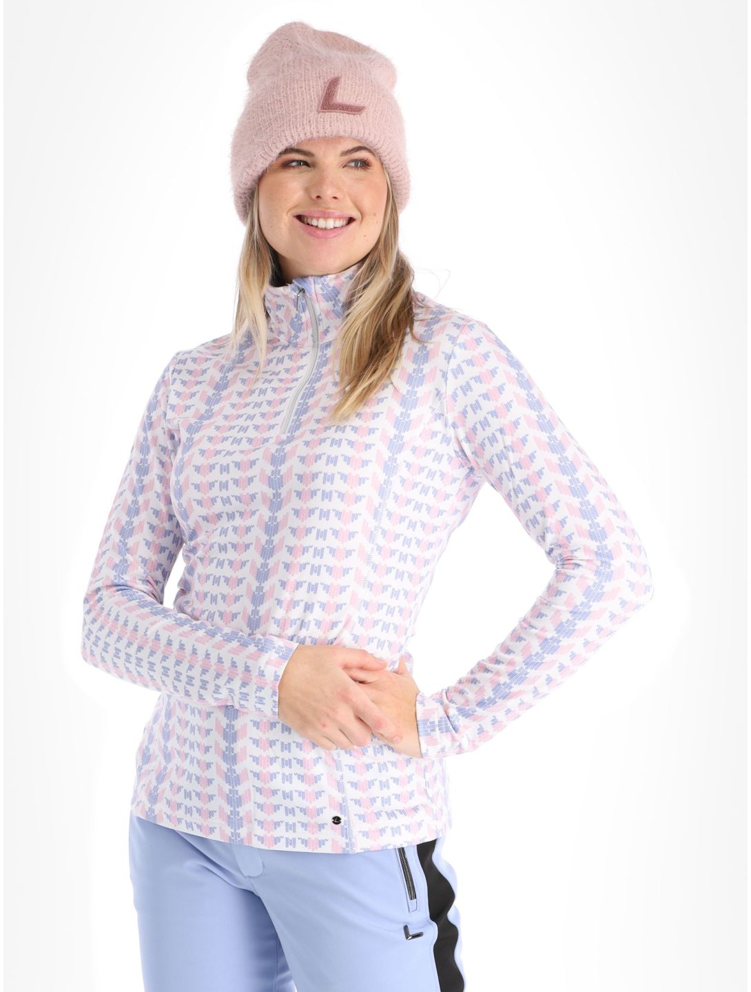 Luhta, Ahois pullover women Light Blue blue, white | SkiWebShop