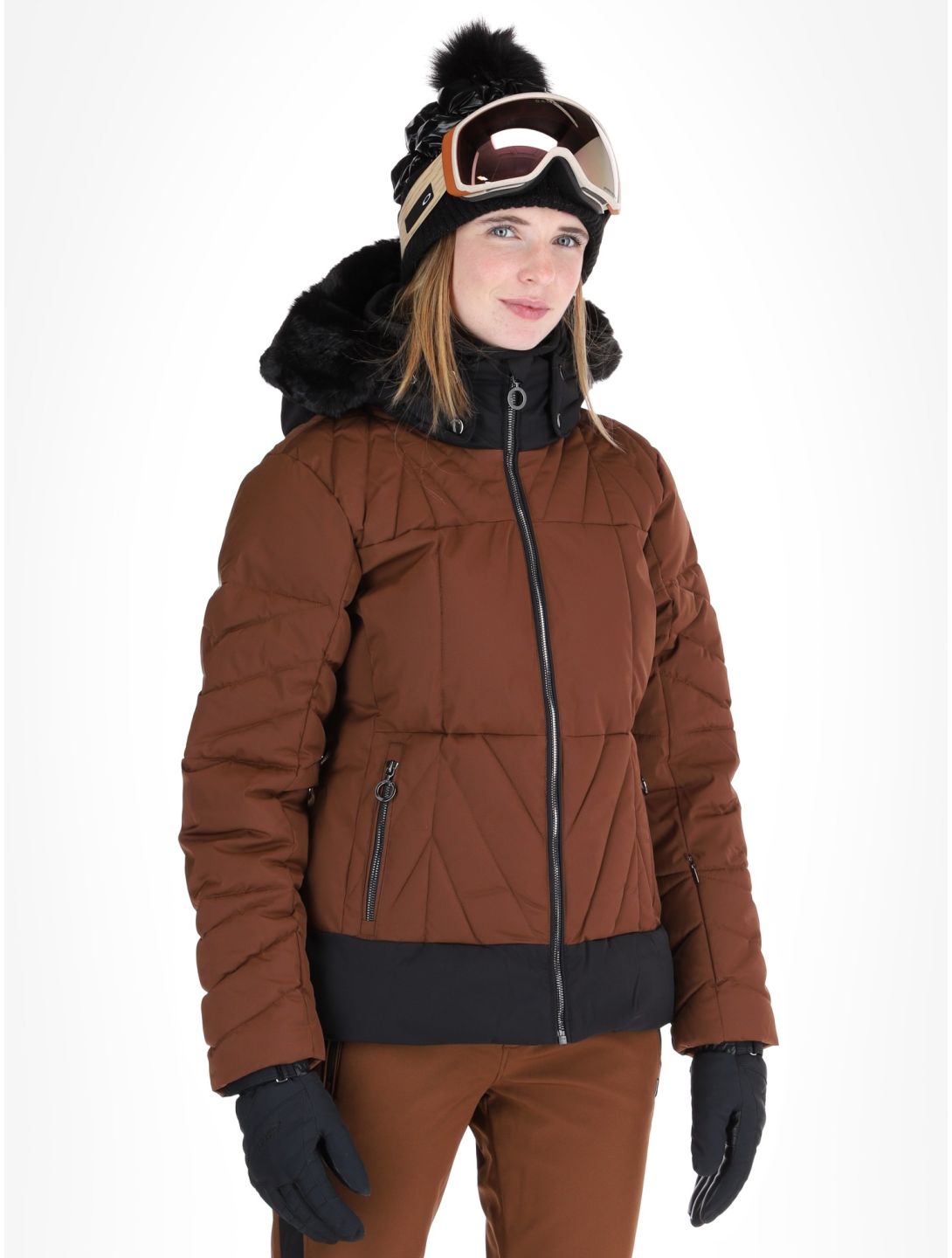 Luhta, Hakonkoski ski jacket women Chocolat brown 