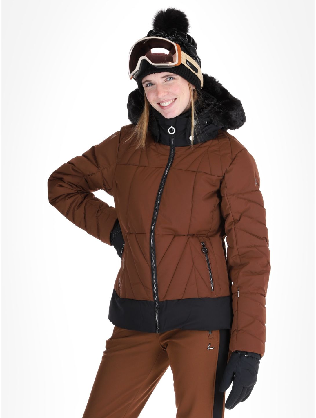 Luhta, Hakonkoski ski jacket women Chocolat brown 