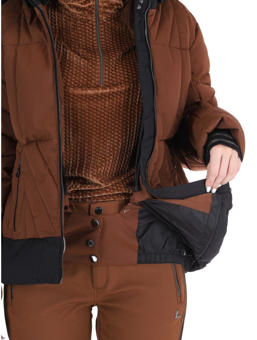 Luhta, Hakonkoski ski jacket women Chocolat brown 