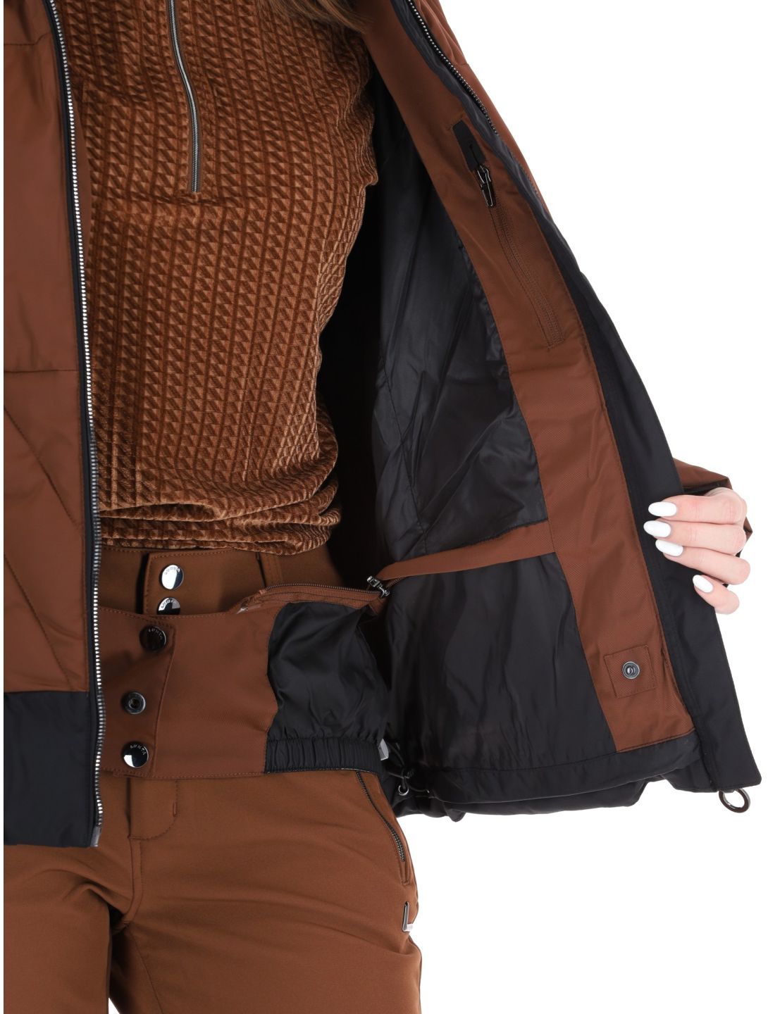 Luhta, Hakonkoski ski jacket women Chocolat brown 