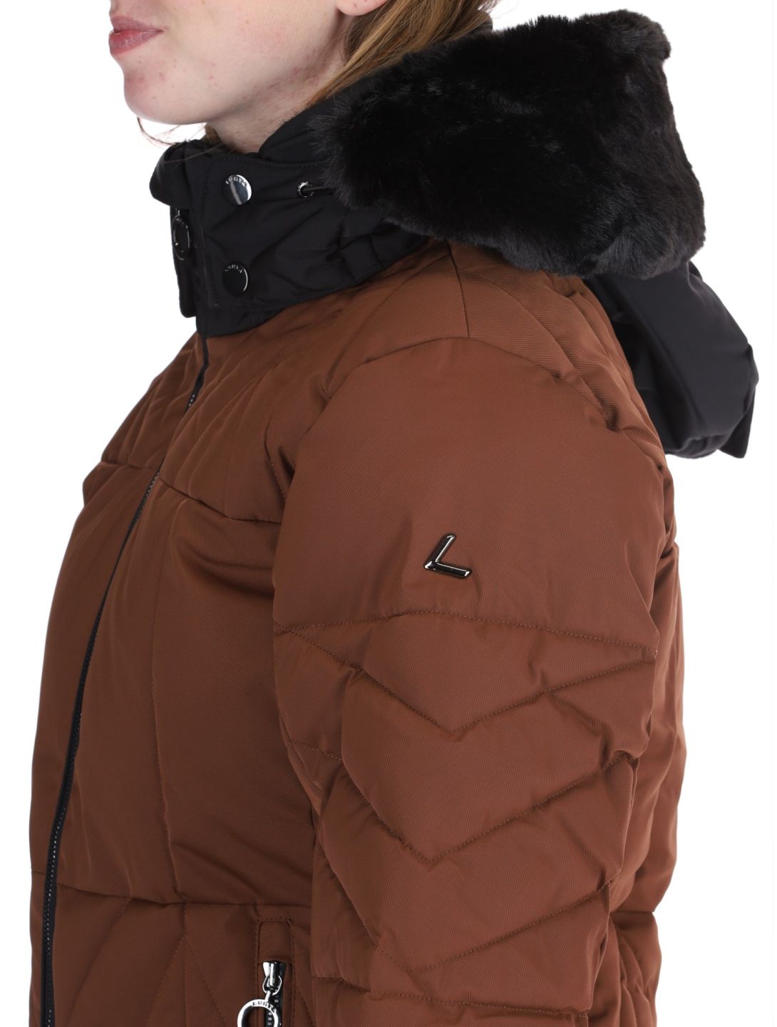 Luhta, Hakonkoski ski jacket women Chocolat brown 