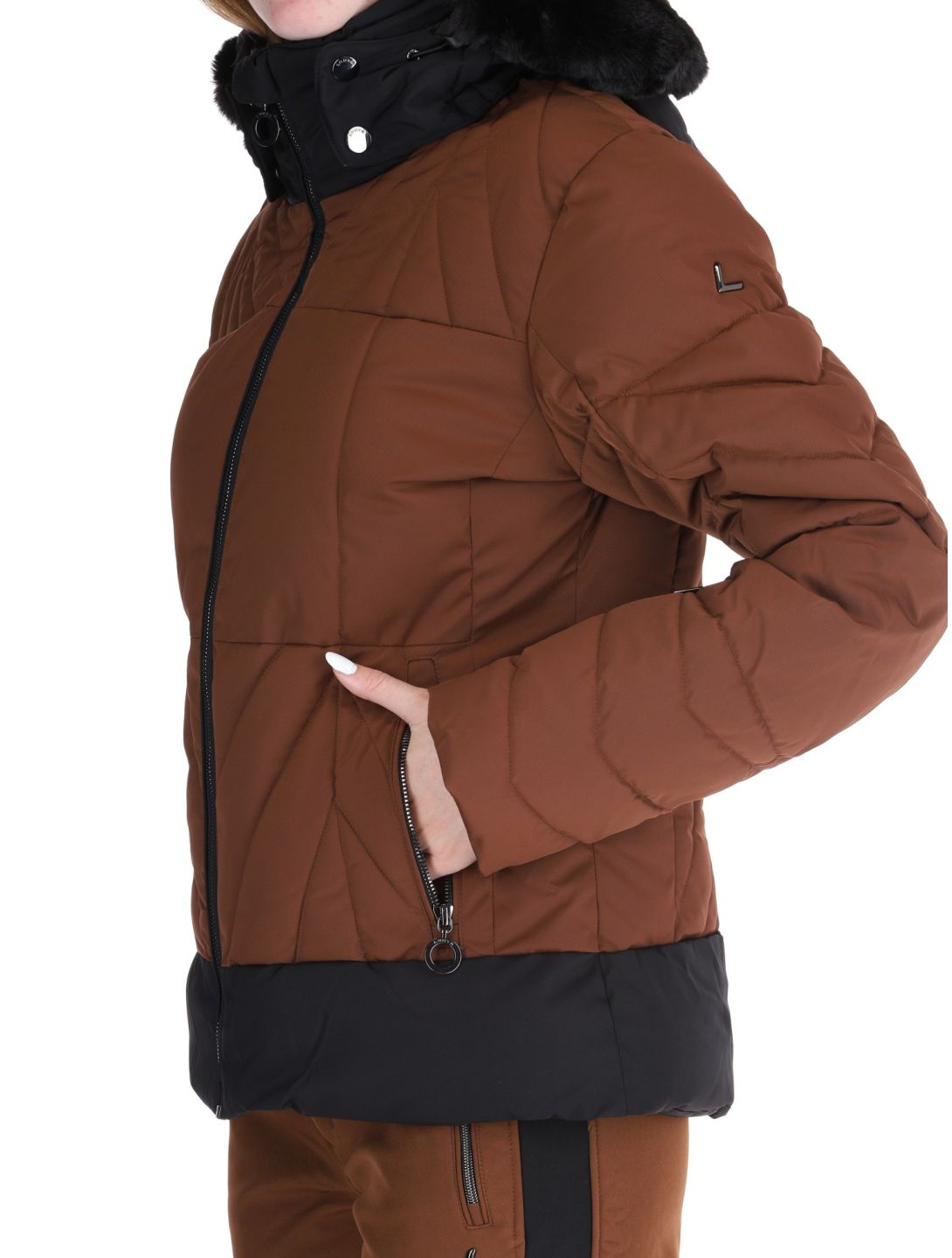 Luhta, Hakonkoski ski jacket women Chocolat brown 