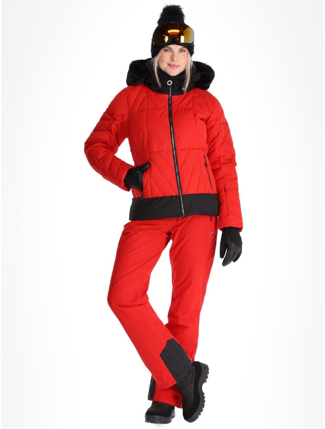 Luhta, Hakonkoski ski jacket women Cranberry red 