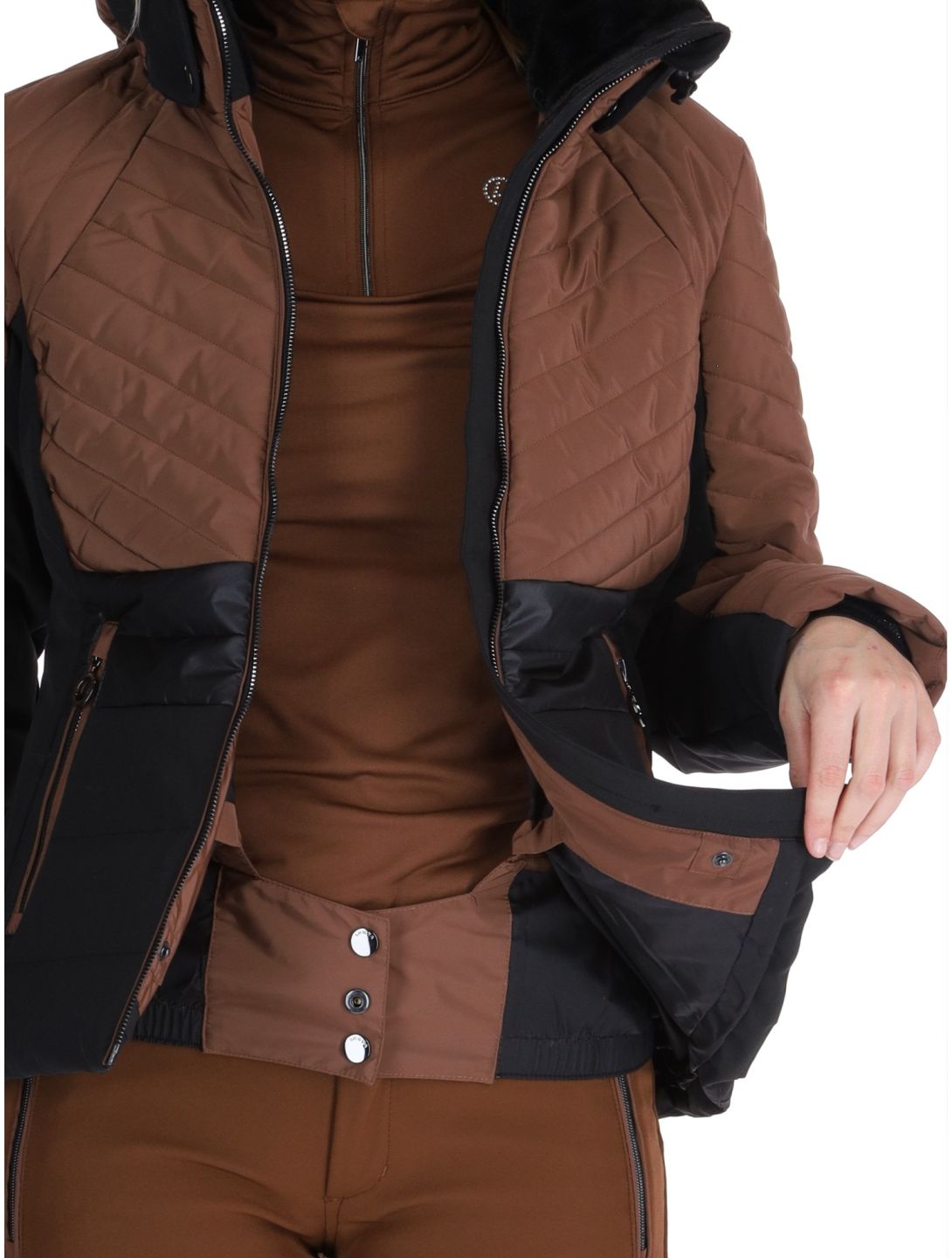 Luhta, Hakula ski jacket women Chocolat brown 