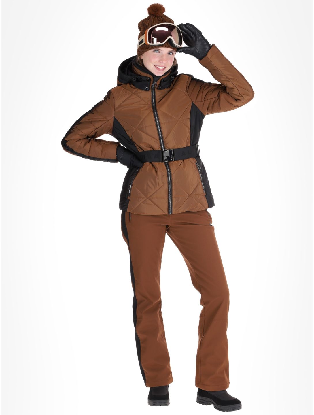 Luhta, Hakulila ski jacket women Chocolat brown 