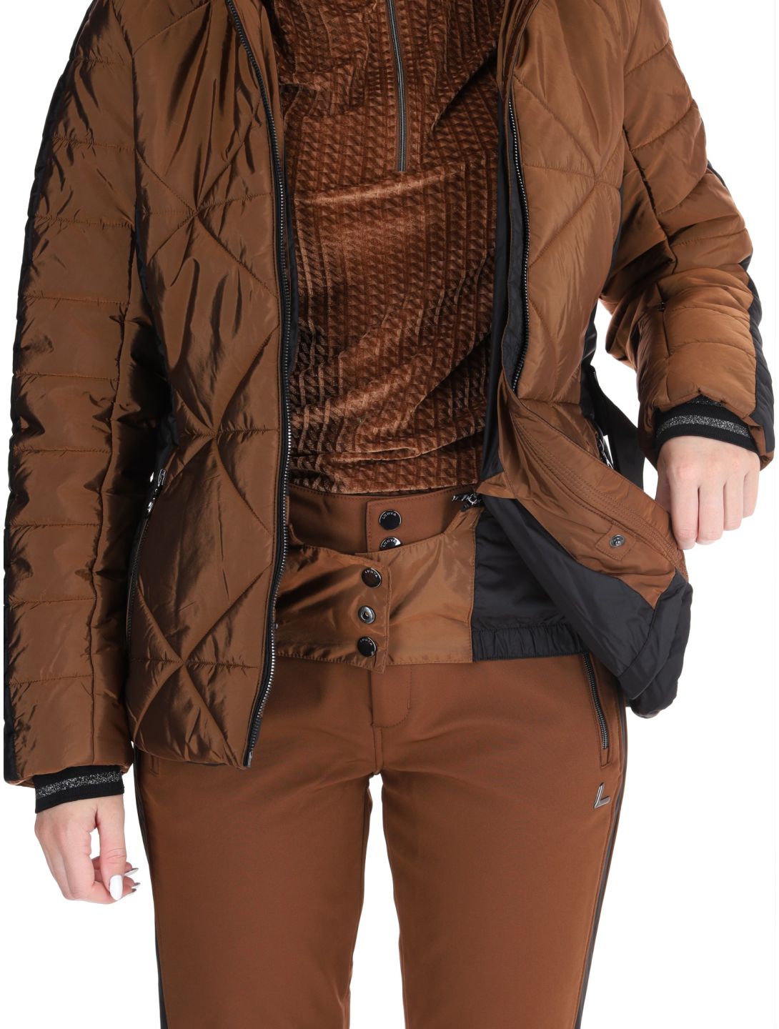 Luhta, Hakulila ski jacket women Chocolat brown 