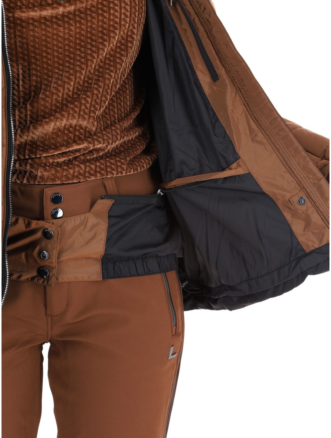 Luhta, Hakulila ski jacket women Chocolat brown 