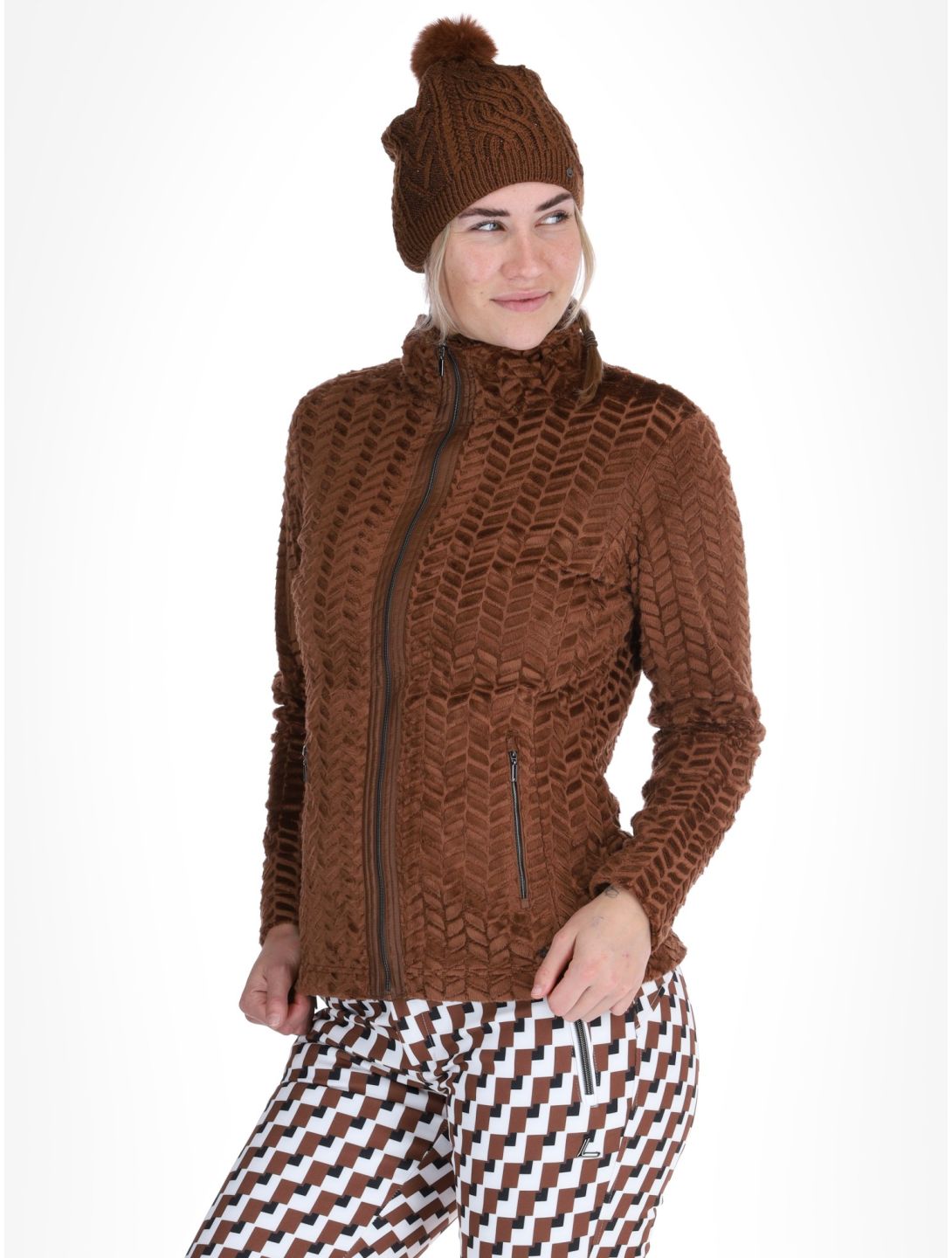 Luhta, Halmeniemi jacket women Chocolat brown 