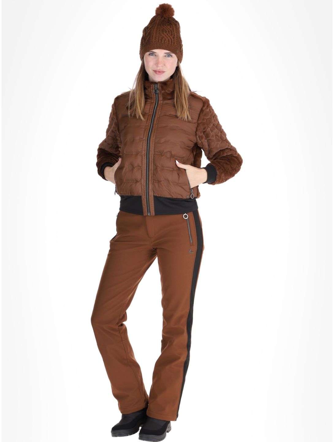 Luhta, Haukkamaa down jacket women Chocolat brown 