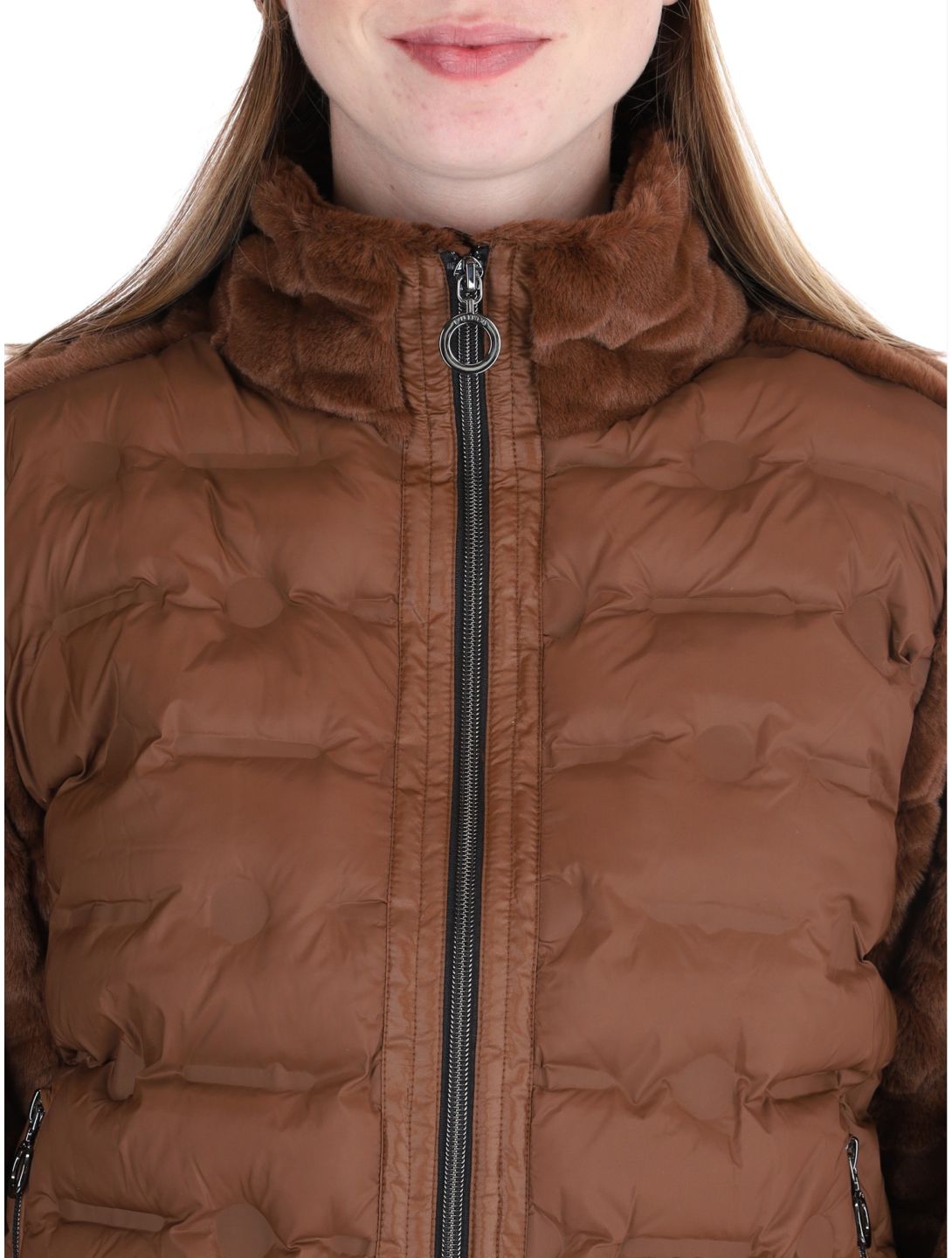 Luhta, Haukkamaa down jacket women Chocolat brown 