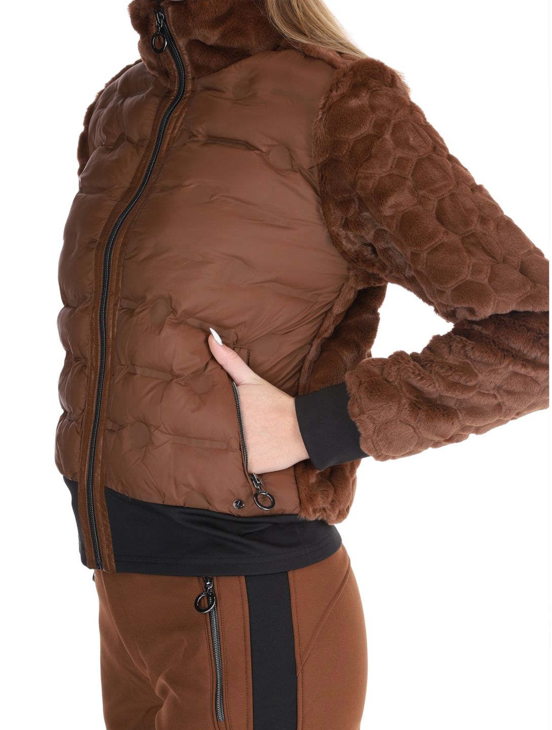 Luhta, Haukkamaa down jacket women Chocolat brown 