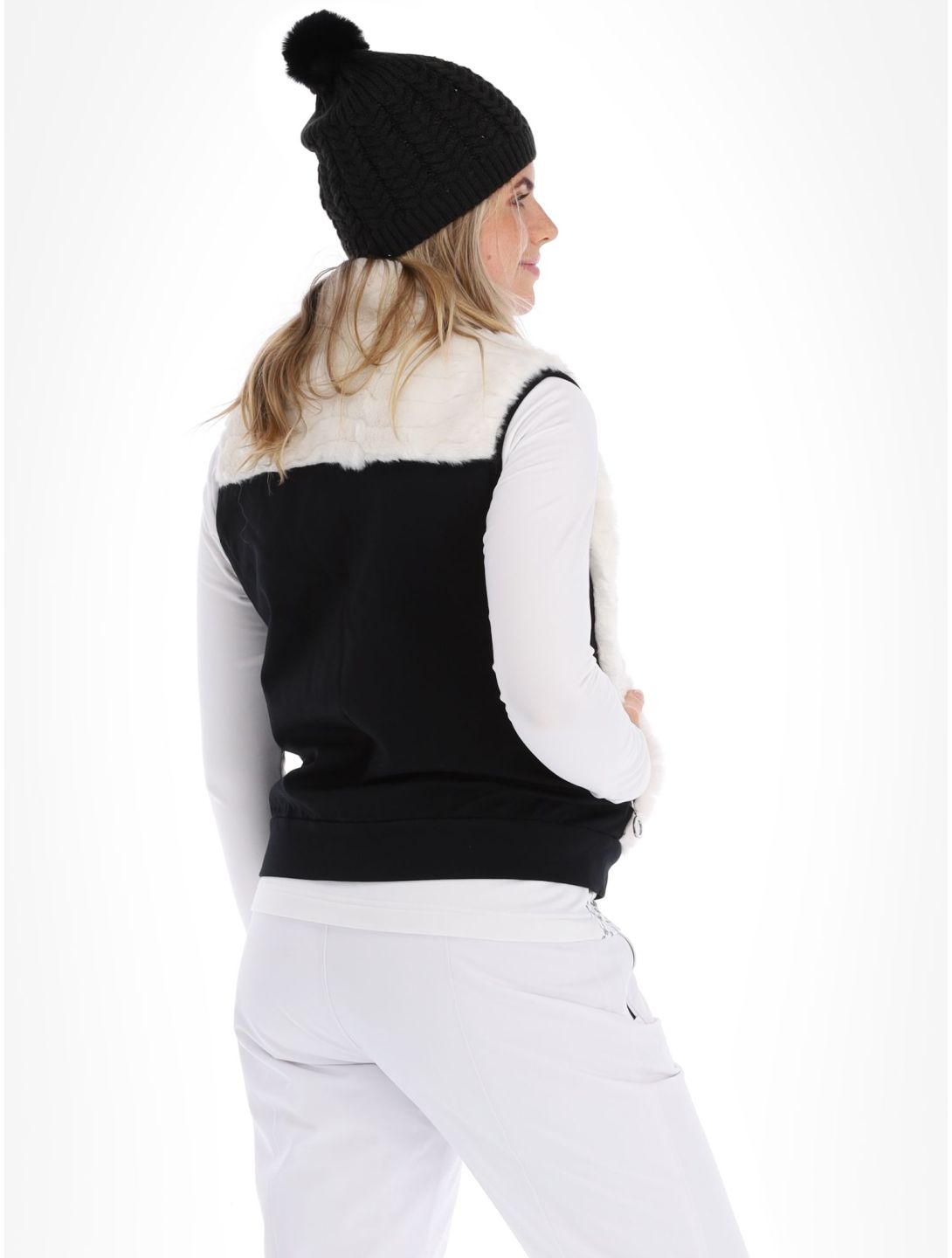 Luhta, Huittilahti body warmer women Natural White black, white 