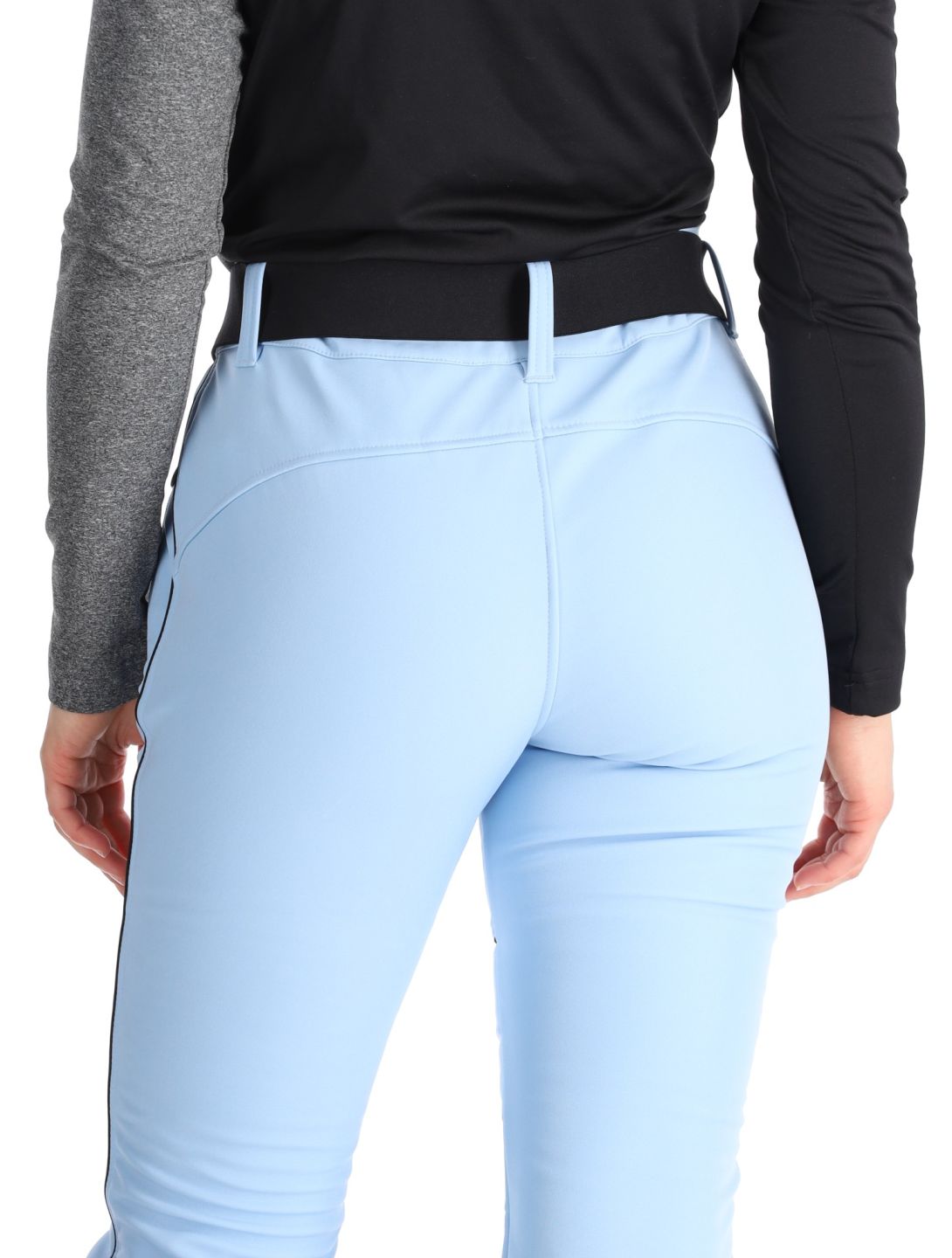 Luhta, Jaamalai C softshell ski pants short model women Light Blue blue 