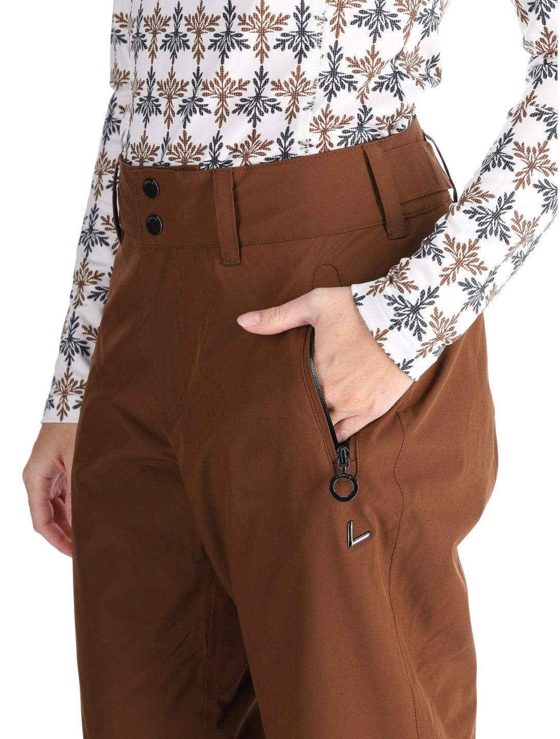 Luhta, Jero ski pants women Chocolat brown 