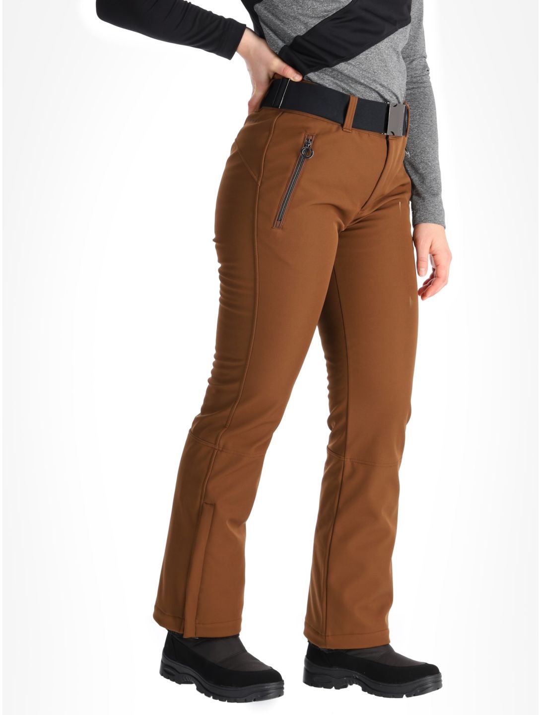 Luhta, Joentaus C softshell ski pants women Chocolat brown 