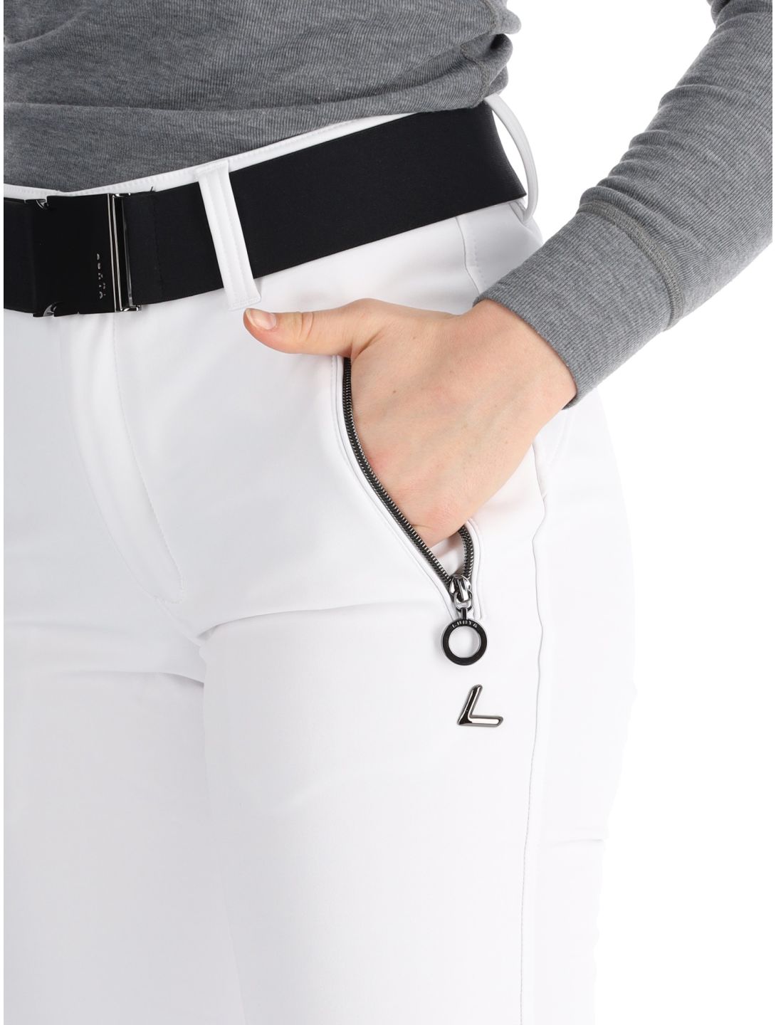 Luhta, Joentaus C softshell ski pants women Optic White white 