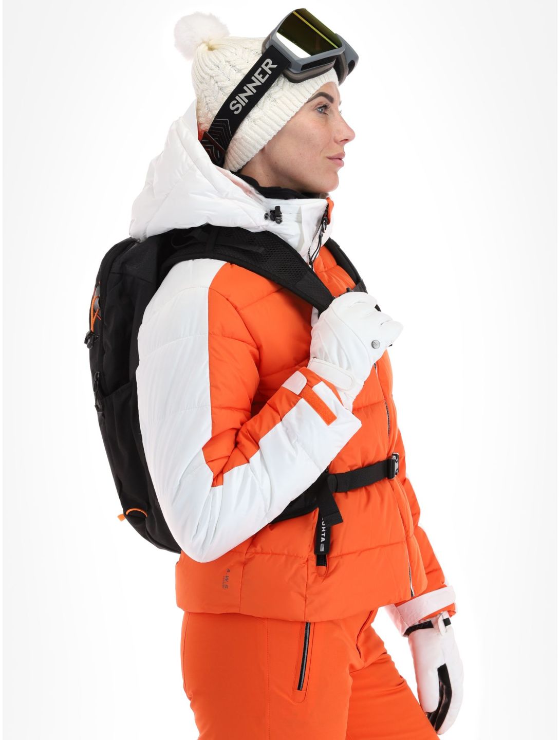 Luhta, Karhutunturi ski jacket women Orange orange, white 