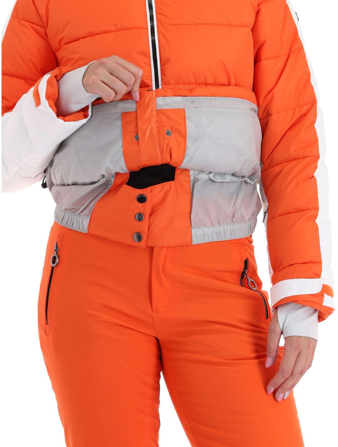 Luhta, Karhutunturi ski jacket women Orange orange, white 