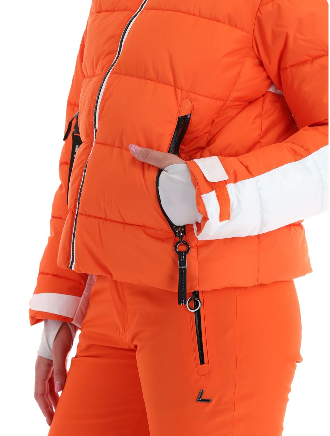 Luhta, Karhutunturi ski jacket women Orange orange, white 