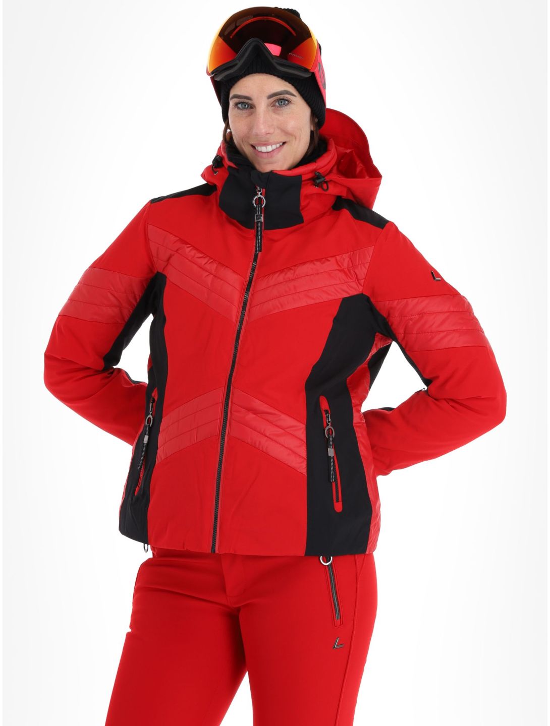 Luhta, Karravaara ski jacket women Cranberry black, red 