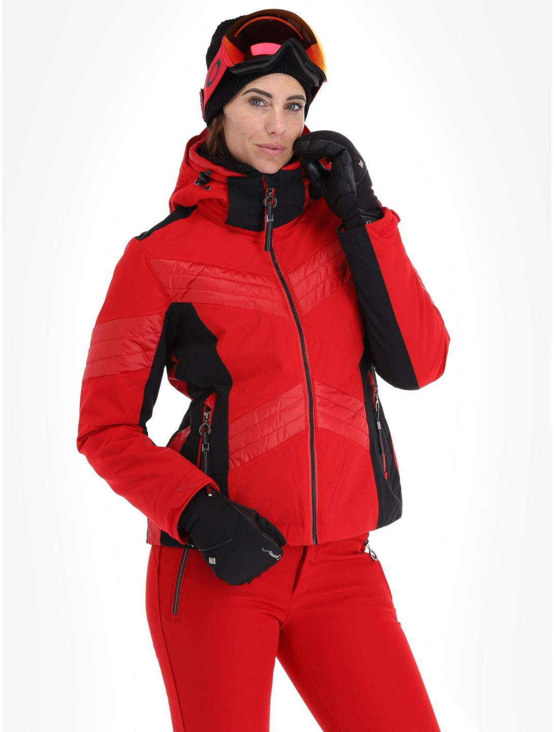 Luhta, Karravaara ski jacket women Cranberry black, red 