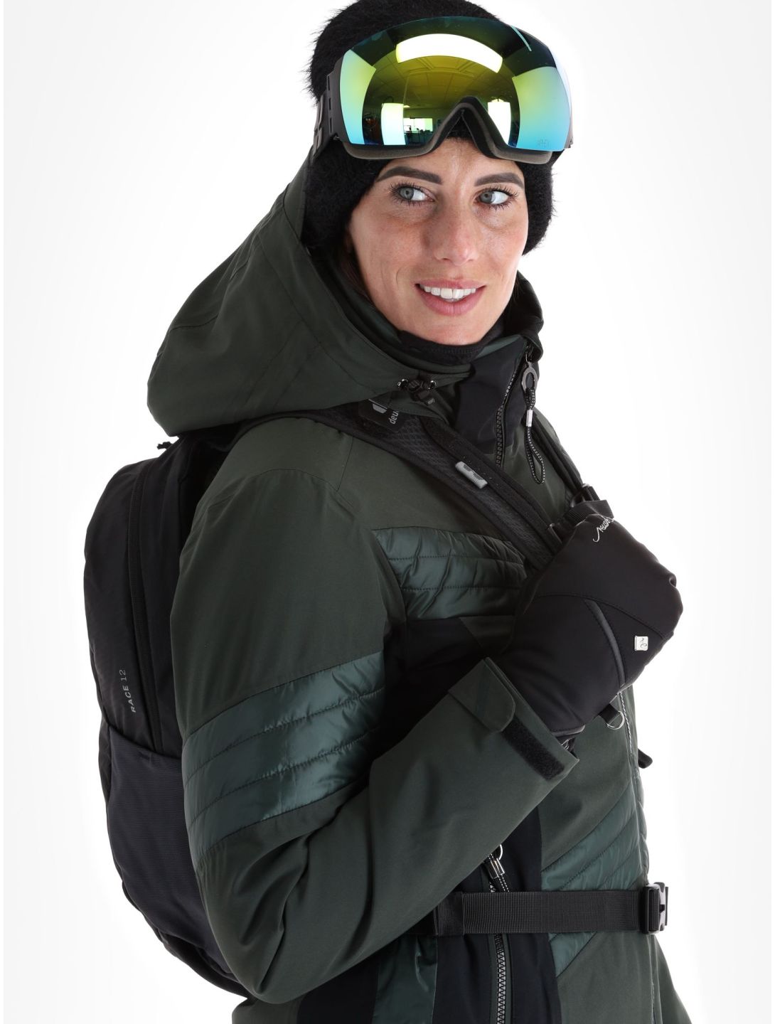 Luhta, Karravaara ski jacket women Dark Green black, green 