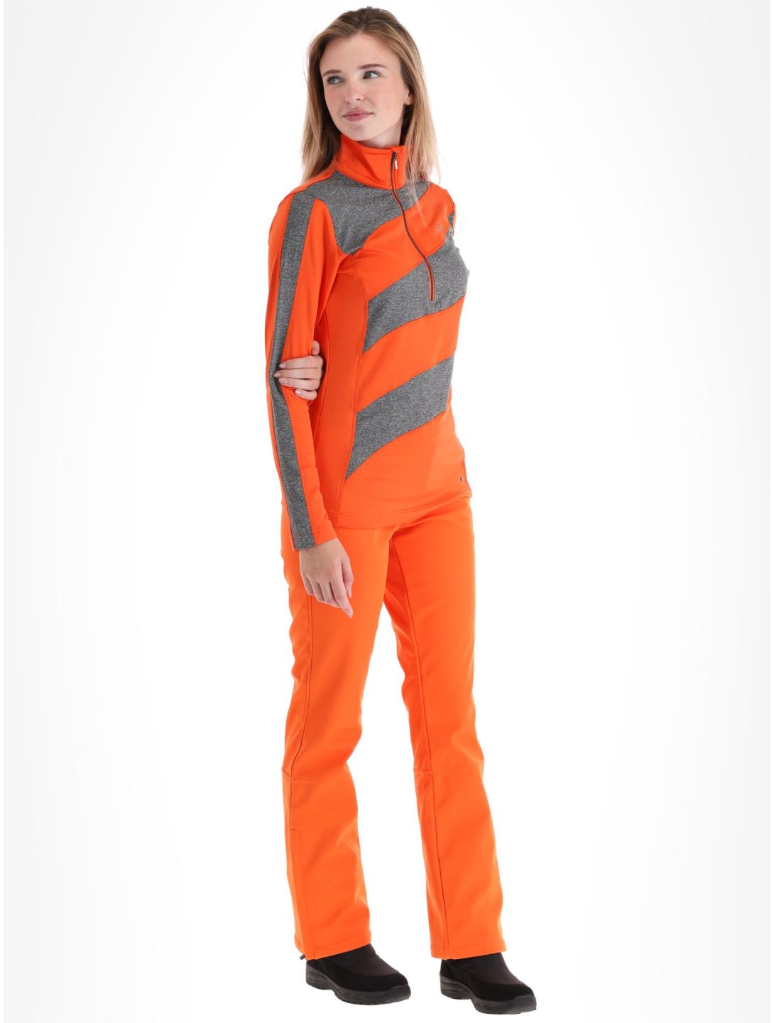 Luhta, Kuusa pullover women Orange grey, orange 