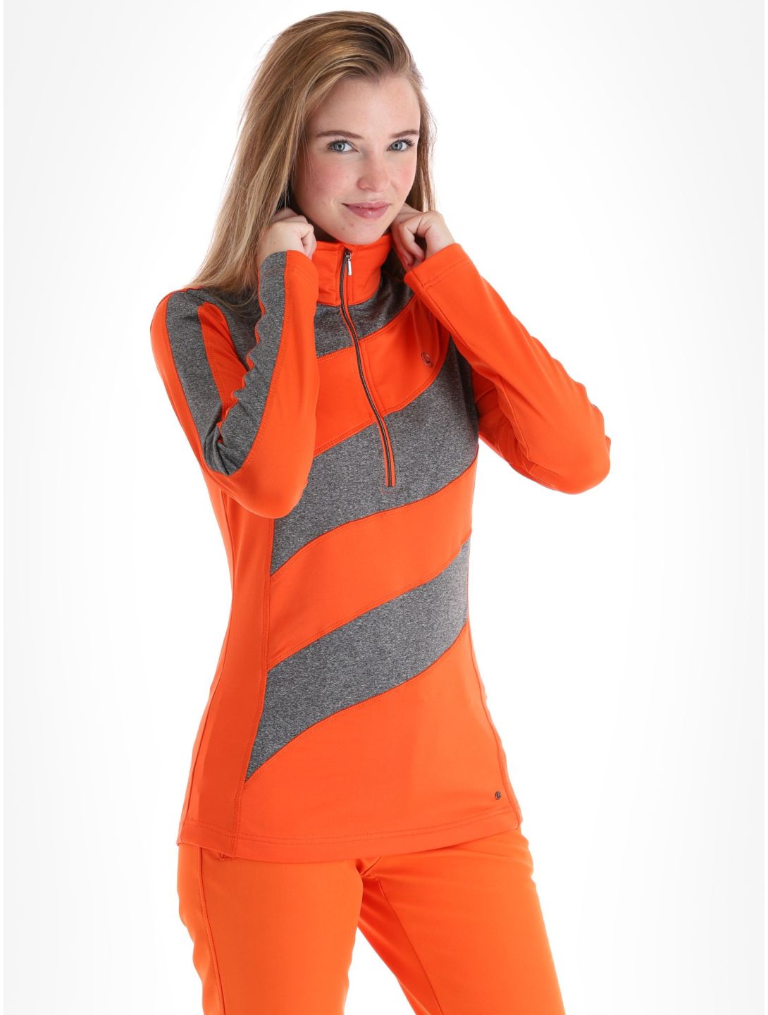 Luhta, Kuusa pullover women Orange grey, orange 