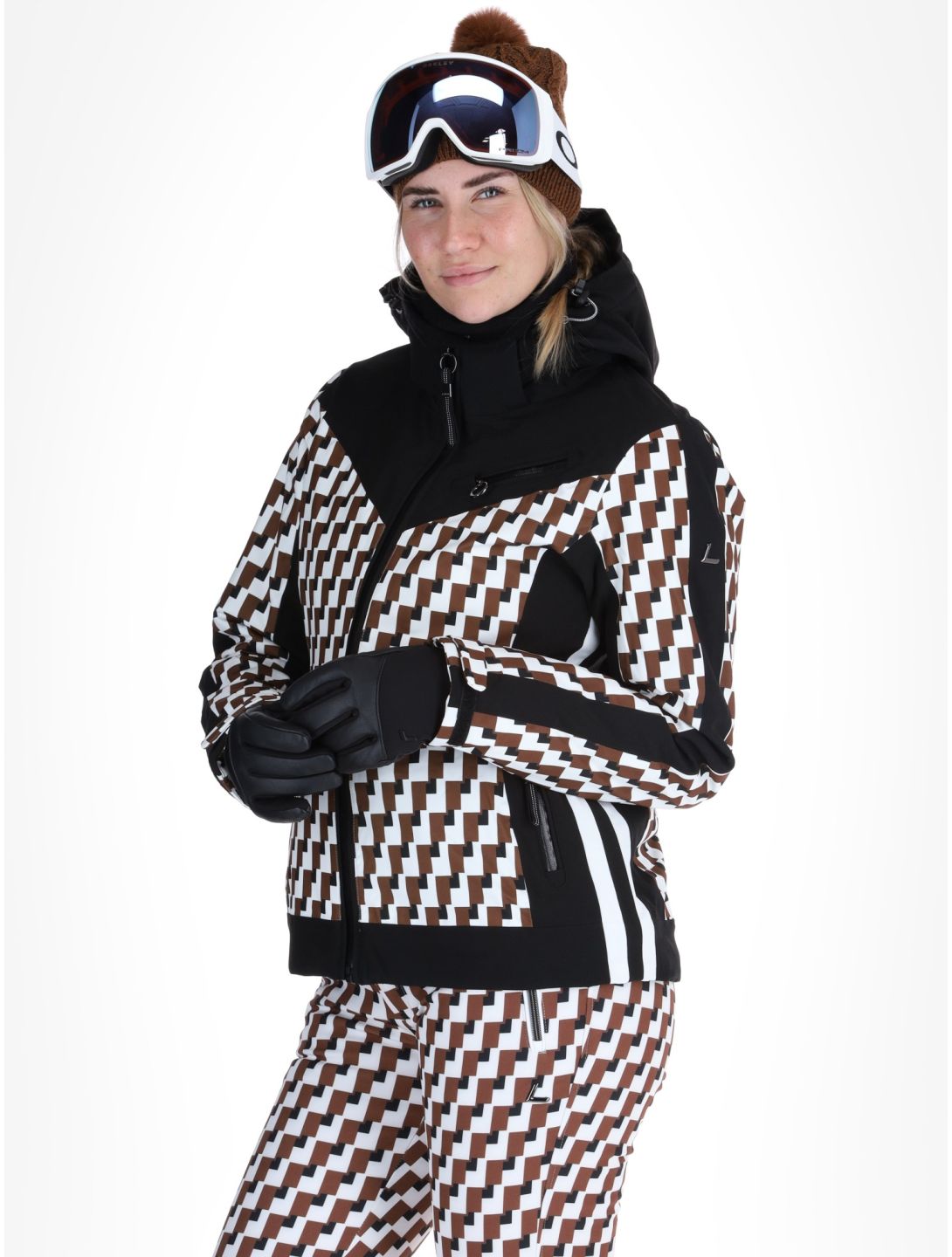 Luhta, Laukukero ski jacket women Chocolat brown 