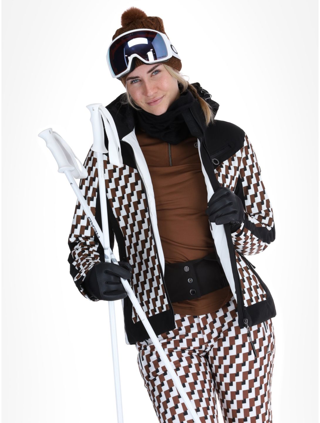 Luhta, Laukukero ski jacket women Chocolat brown 